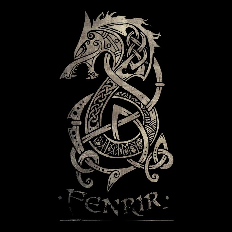 Fenrir Wolf Celtic Tribal Valhalla