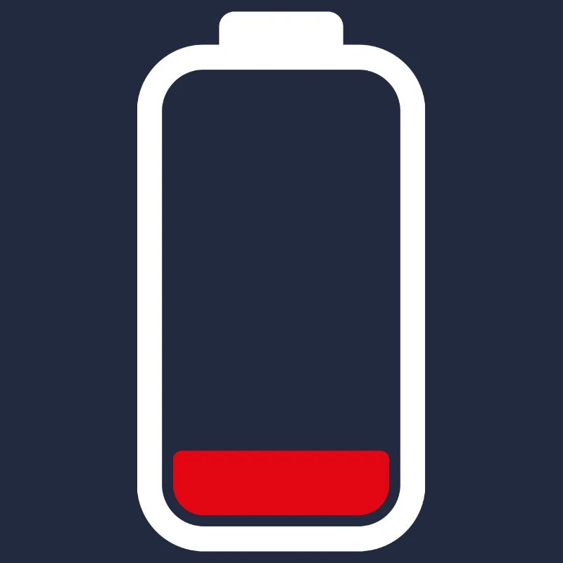 LOW BATTERY - White