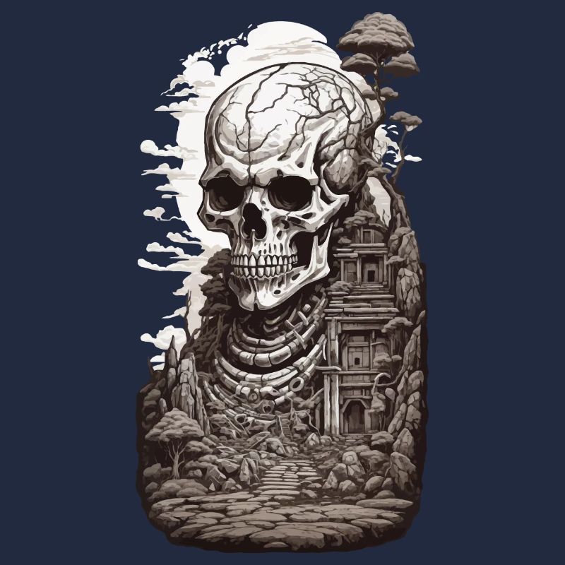 Occulte & Steampunk Conception esthétique du squelette géant