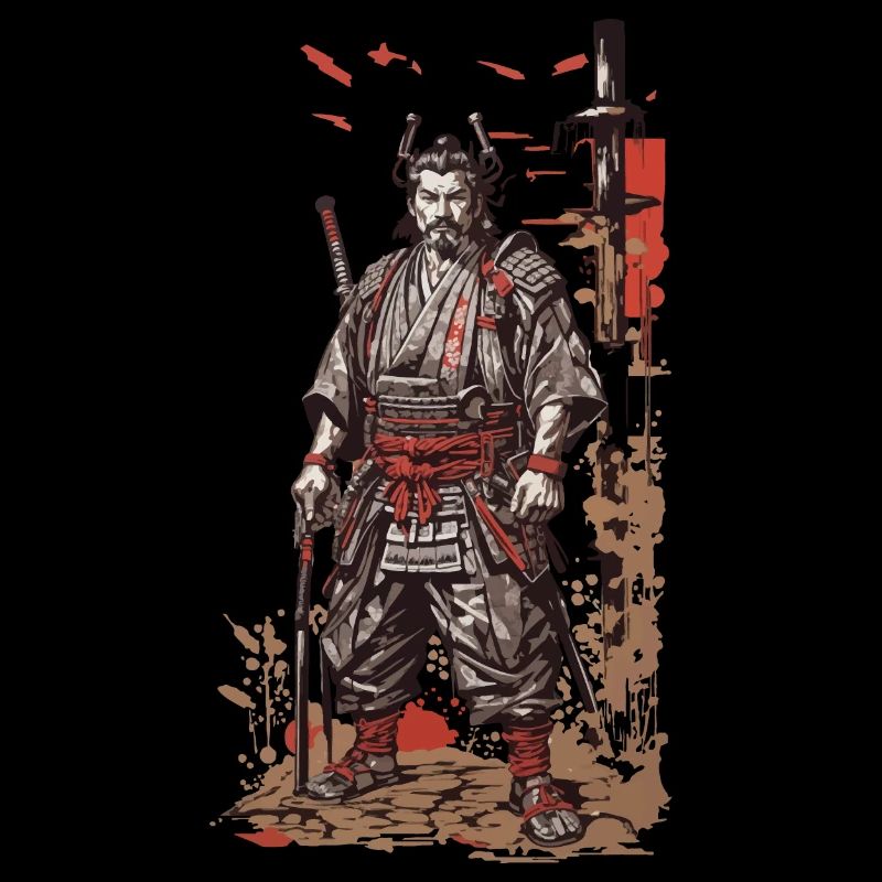 Vintage Samurai Retro Japan Flair