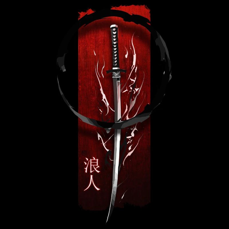 vagabond : Épée Katana avec Inscri 'Ronin'