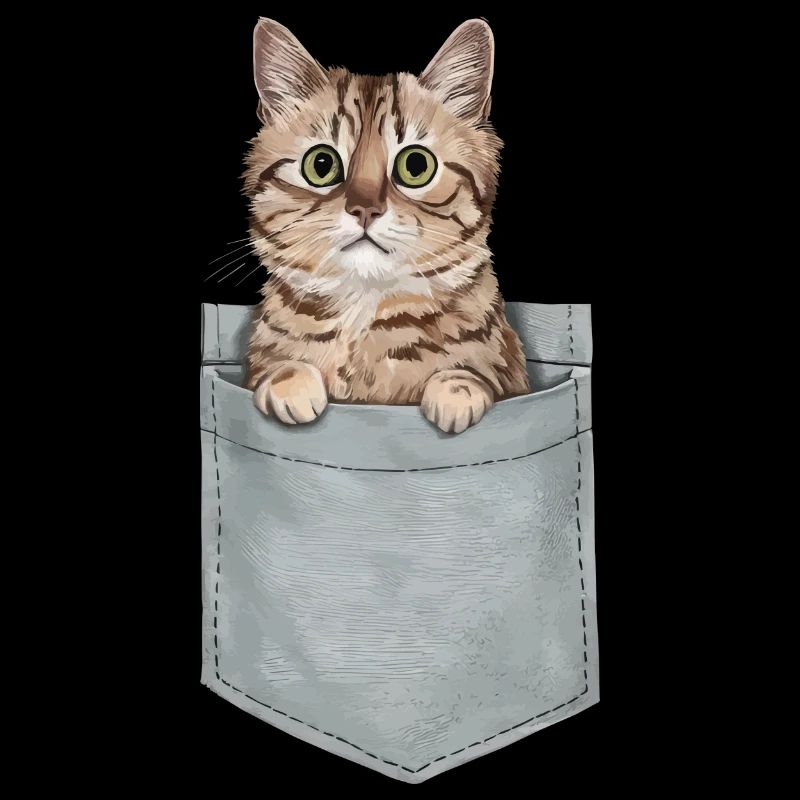 Birma-Katze in der Tasche Geschenk