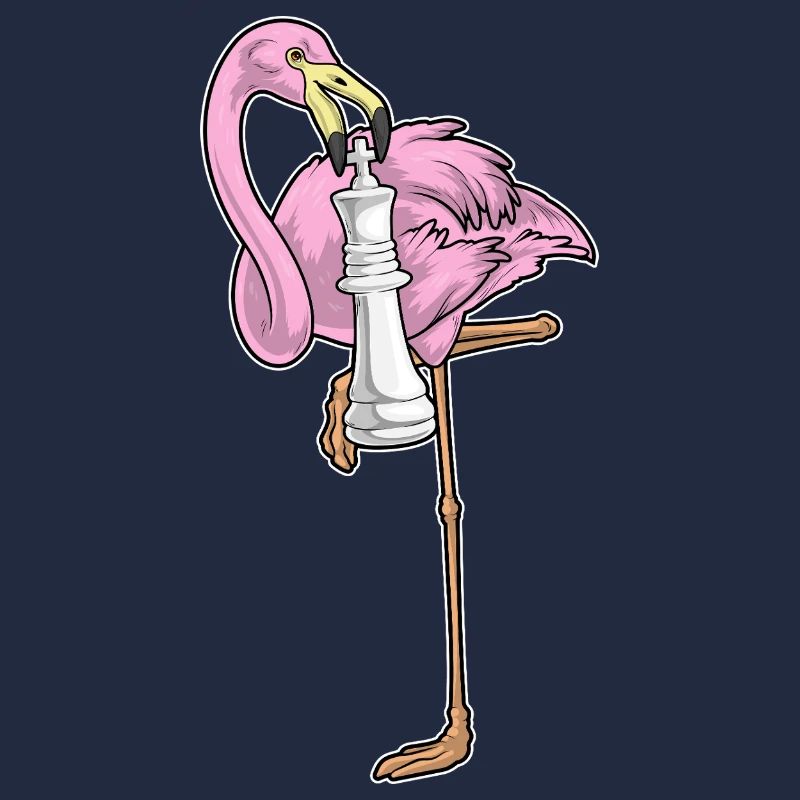 Flamingo Chess Piece King Chess