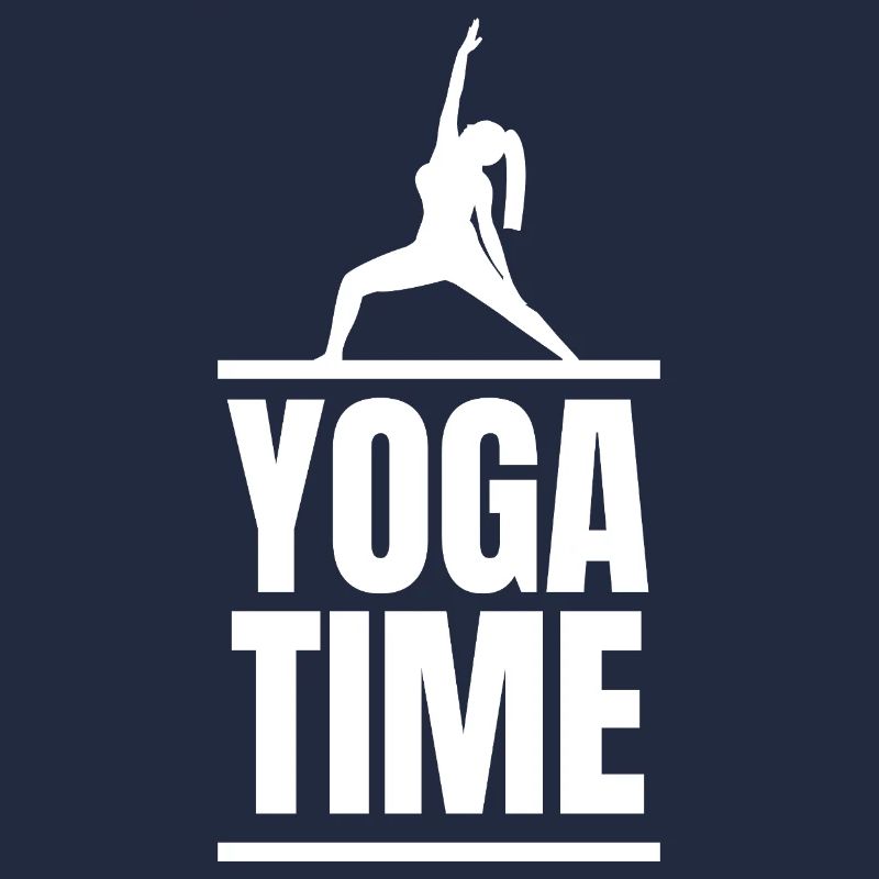 Conception de la posture en silhouette du temps de yoga