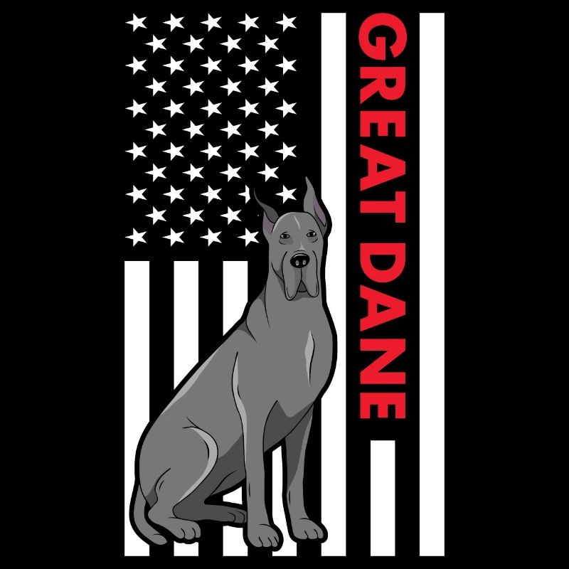 Great Dane Us Flag
