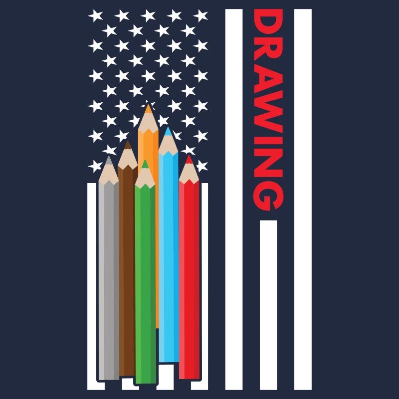 Tiroir Us drapeau dessin