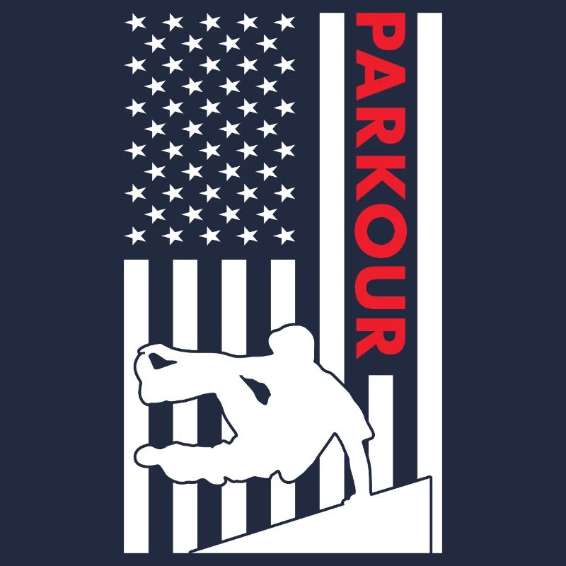 Traceur Us Flag Parkour