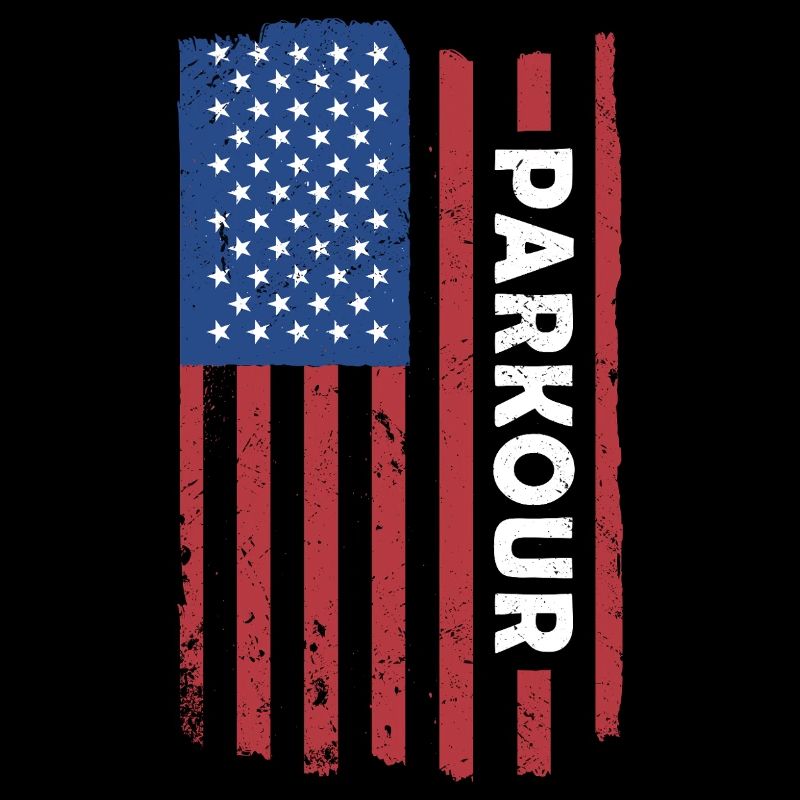 Traceur Us Flag Parkour