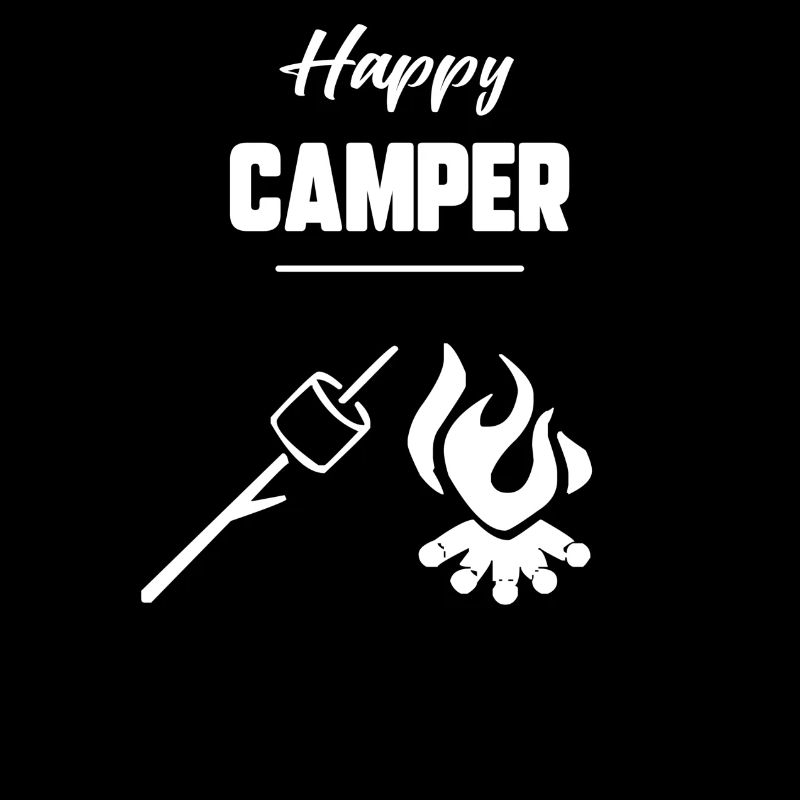 Glücklicher Camper