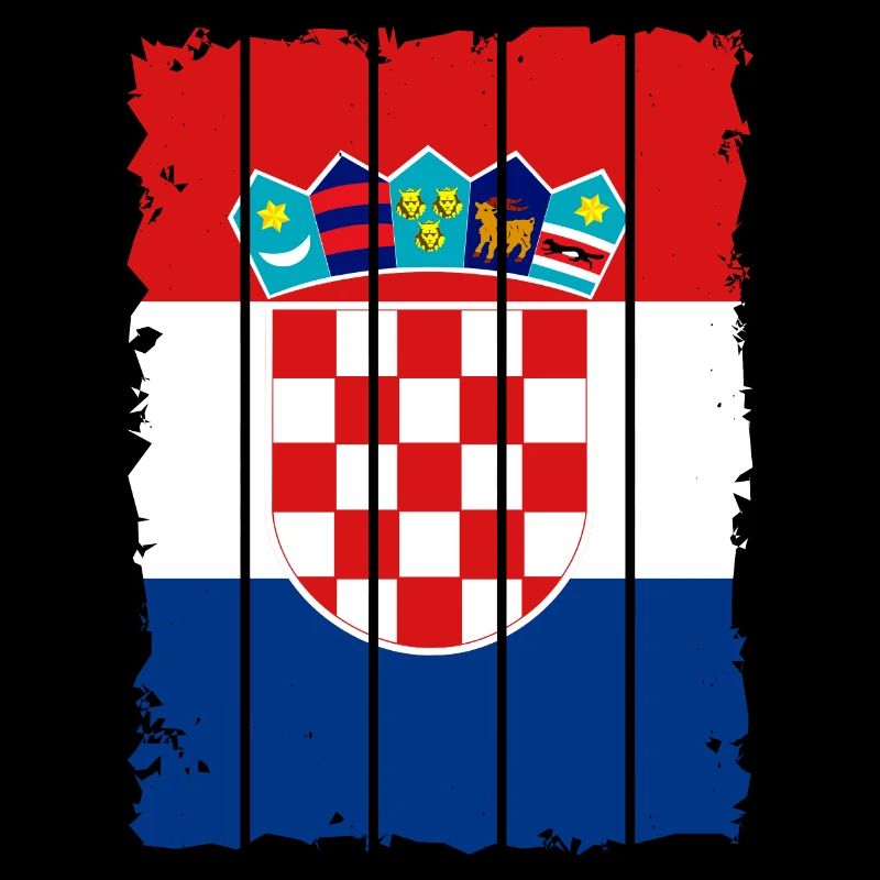 Drapeau Croatie Mer Adriatique Zagreb Drapeau croate