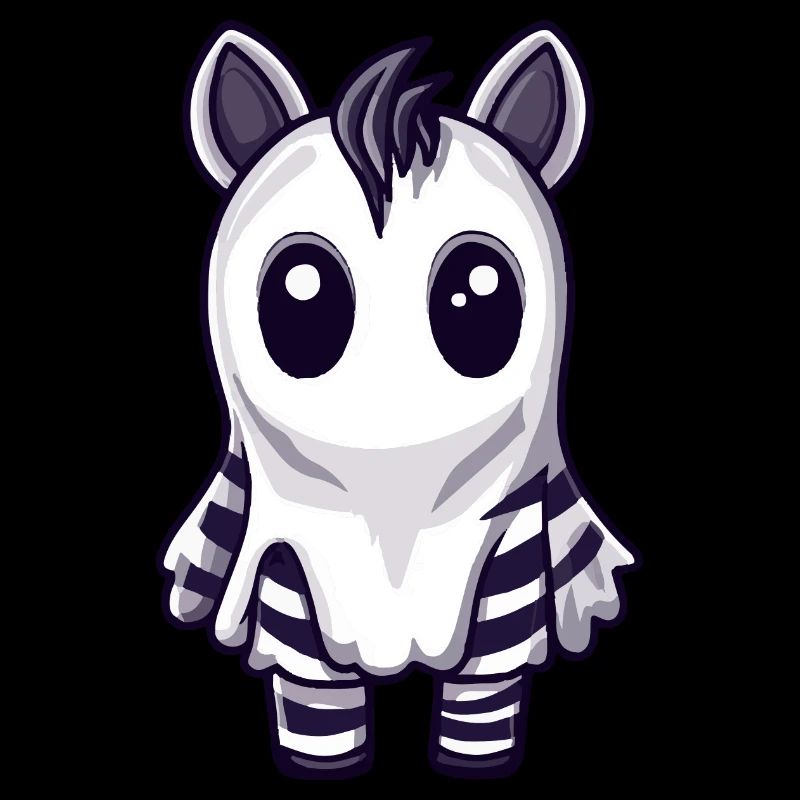 Zebra Halloween Comic Geist