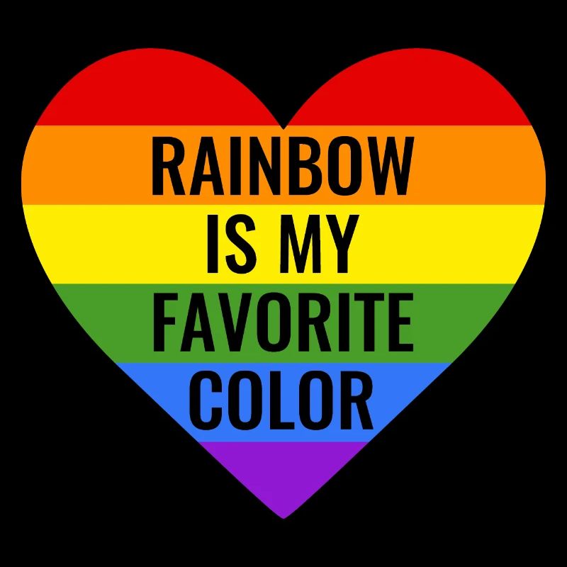L’arc-en-ciel est ma couleur préférée