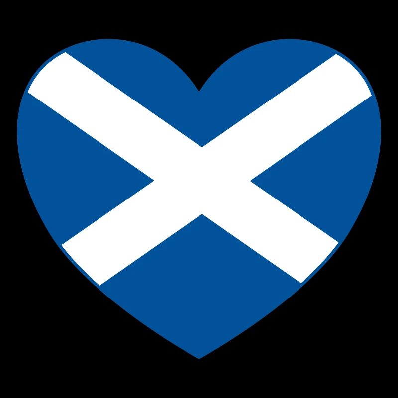 Cœur du drapeau écossais