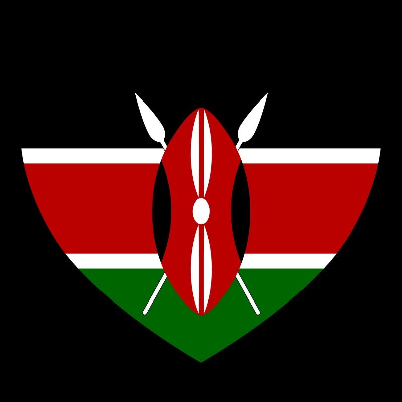 Kenya Flag Heart