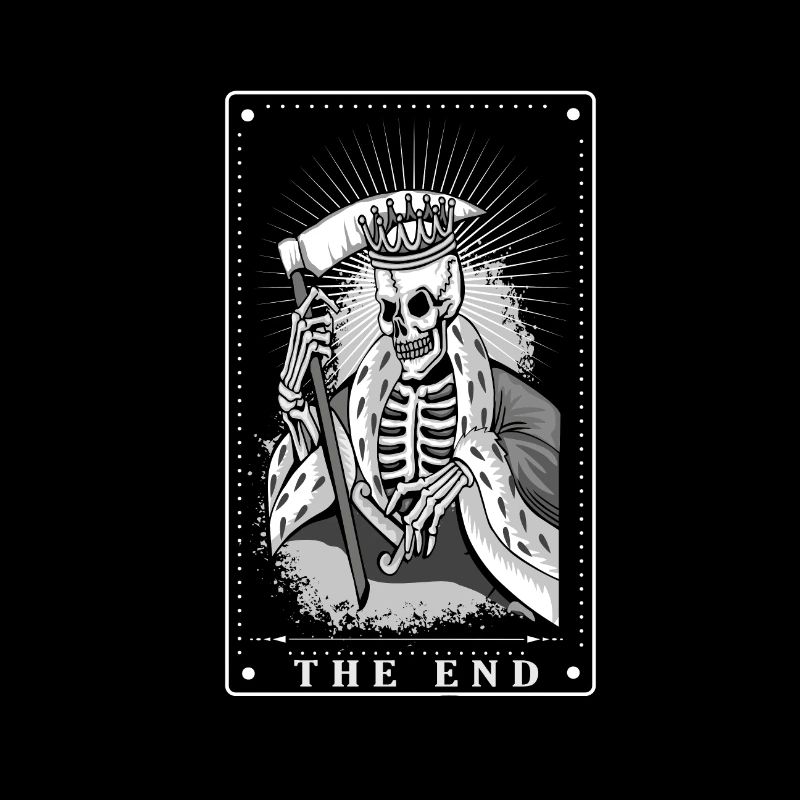 Gothique - La Fin - Conception de cartes de tarot