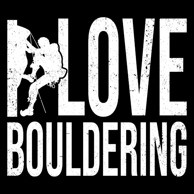 I Love Bouldering Rock Boulder Rock Climber Climbi