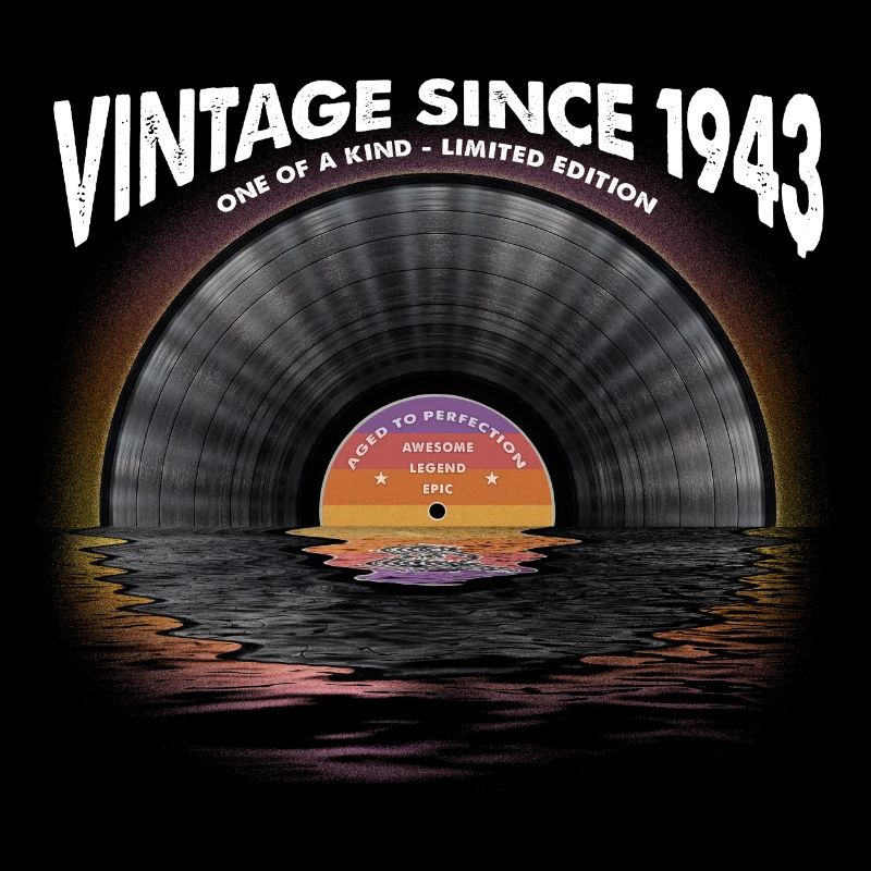 Vintage since 1943 Retro Disco Music Vintage
