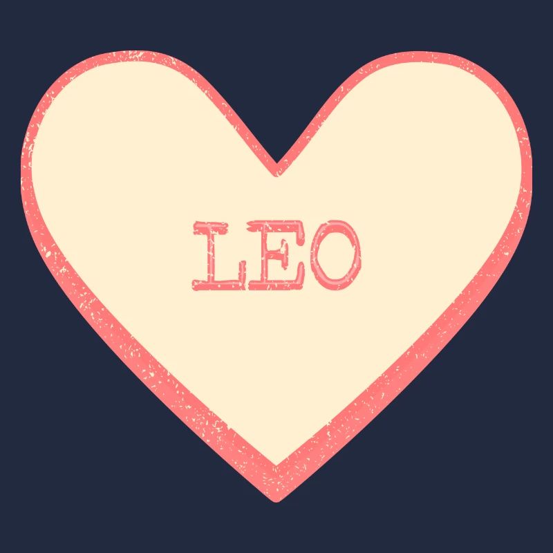 Leo Name First Name Pink Sugar Heart