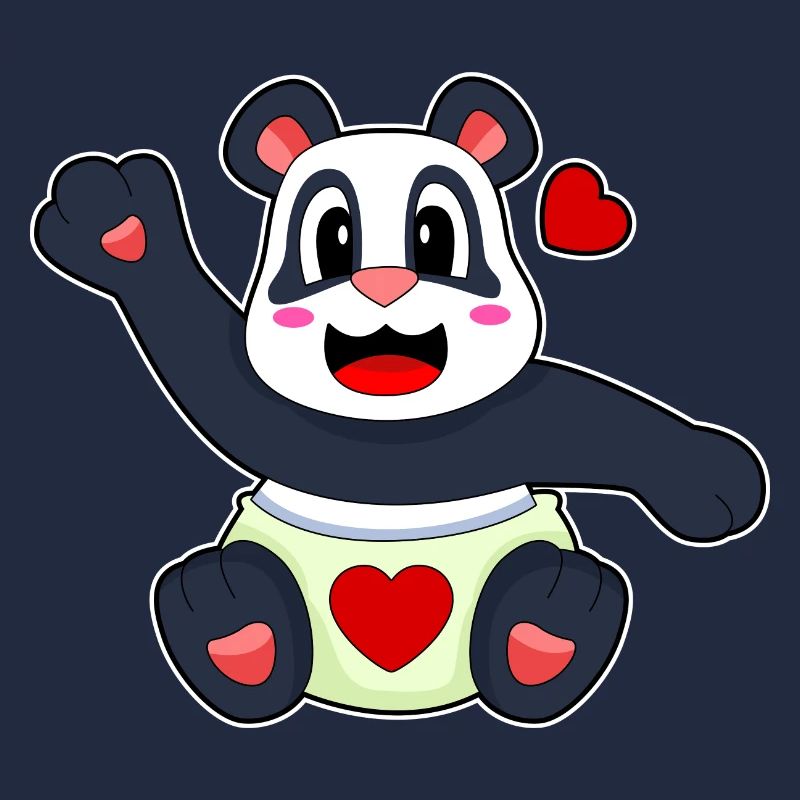 Couche pour bébé panda