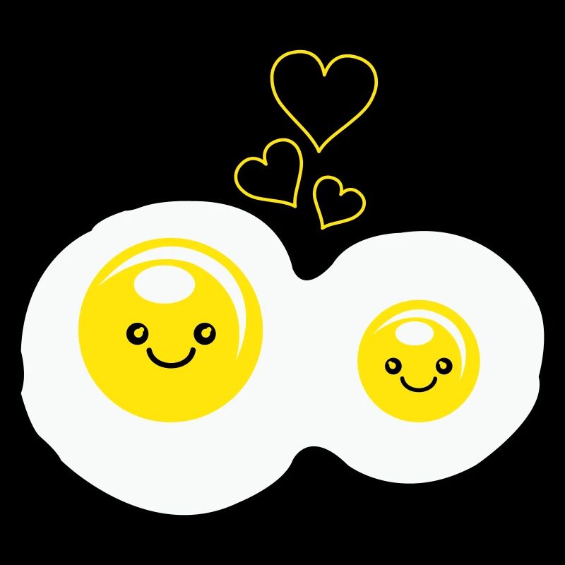 Amour des œufs au plat