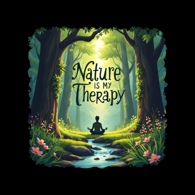 Nature is my Therapy - Meditation in the forest