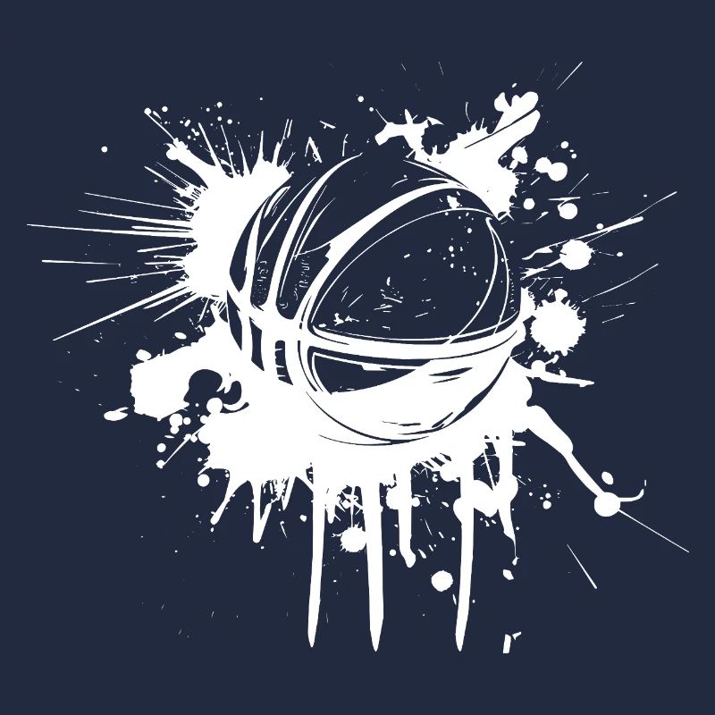 Basketball Ball Graffiti