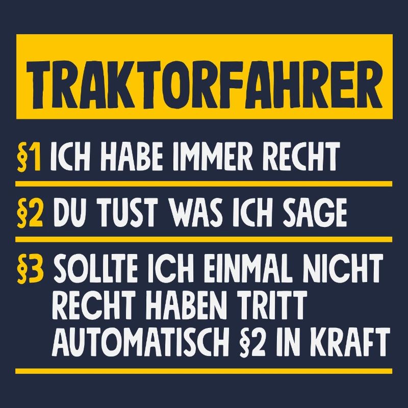 Lustiges Traktorfahrer Traktor Geschenk