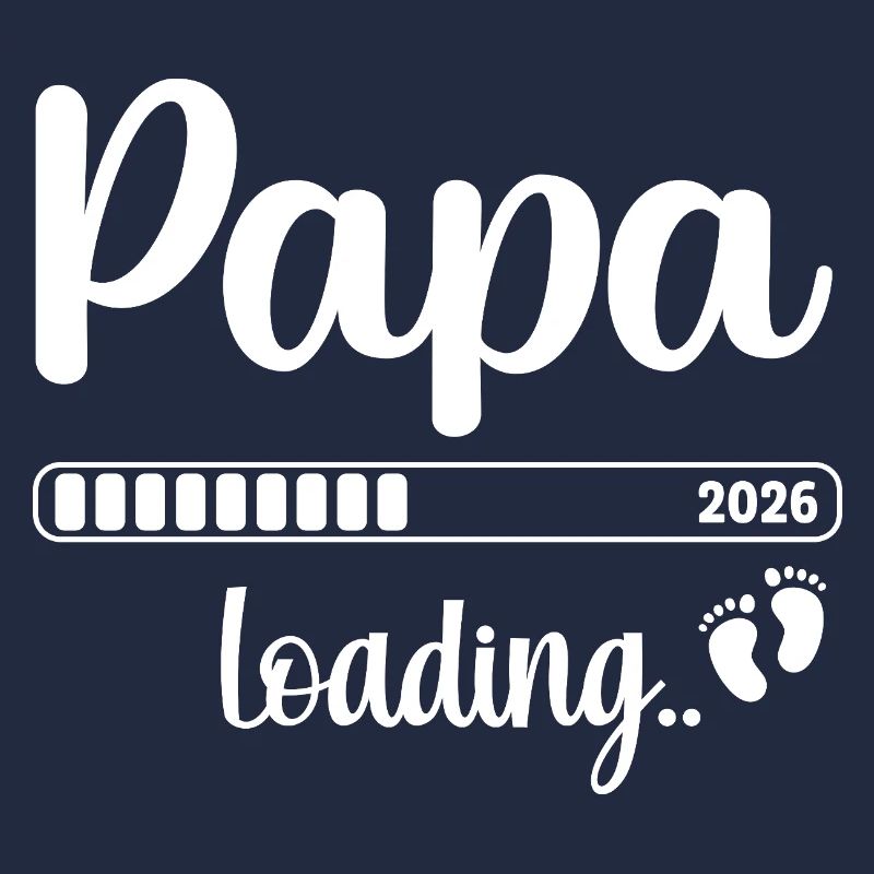 Papa 2026 Loading Vatertag Geschenk