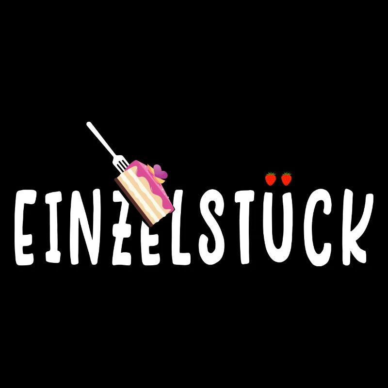 Einzelstück Design - Tortenstück mit Erdbeeren