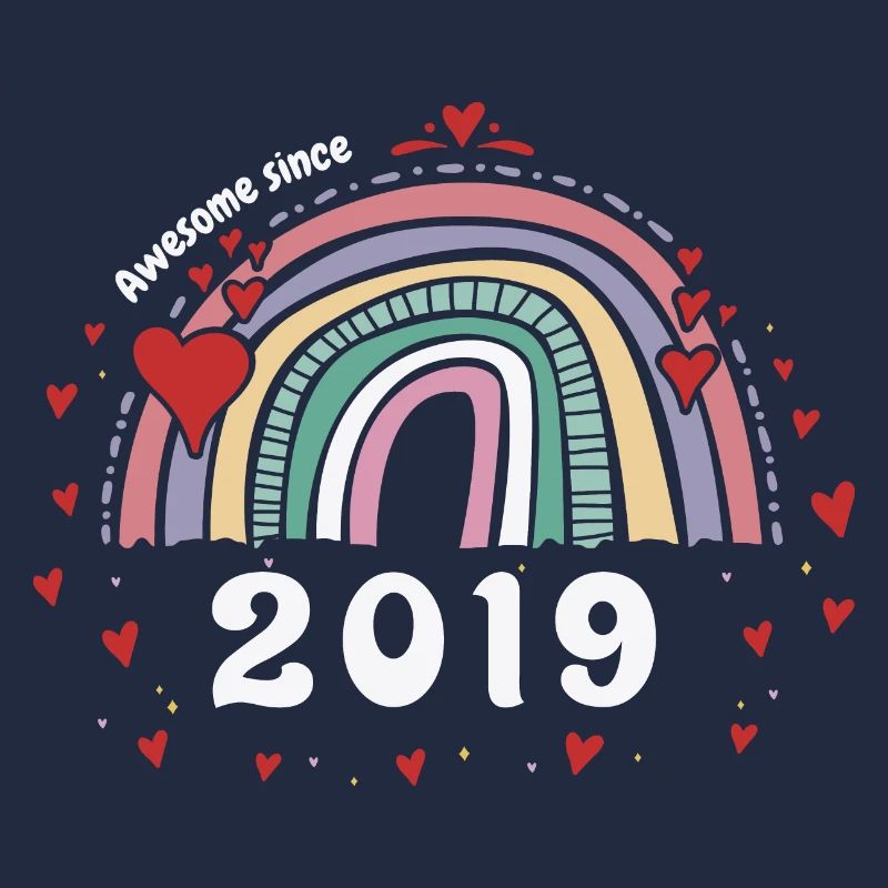 Cute Rainbow Awesome 2019 - 4. Geburtstag mit