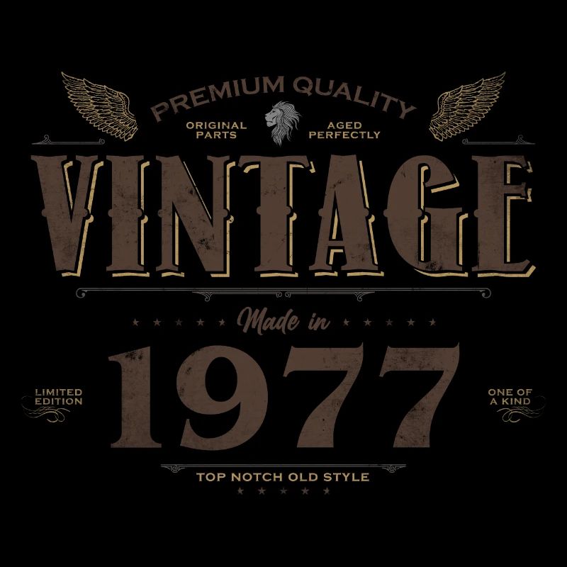 47 Years Old Vintage 1977 Limited Edition 47th