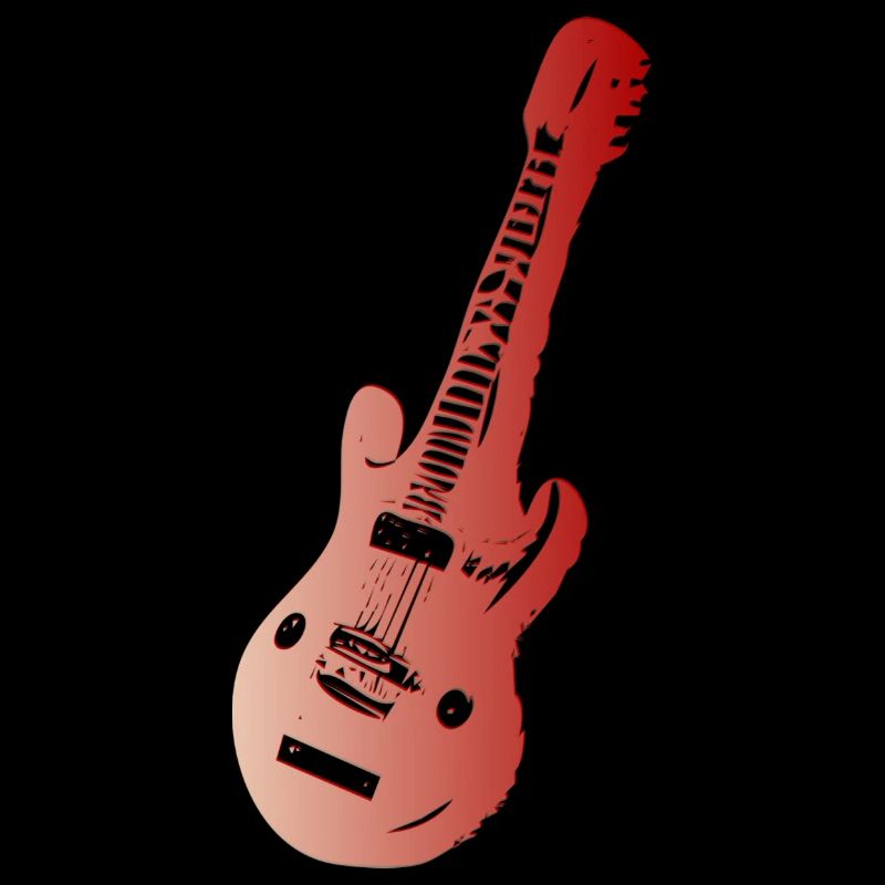 Guitare électrique rouge