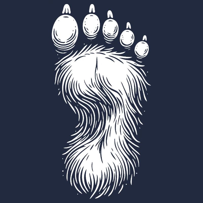 Conception cool de l’empreinte Bigfoot