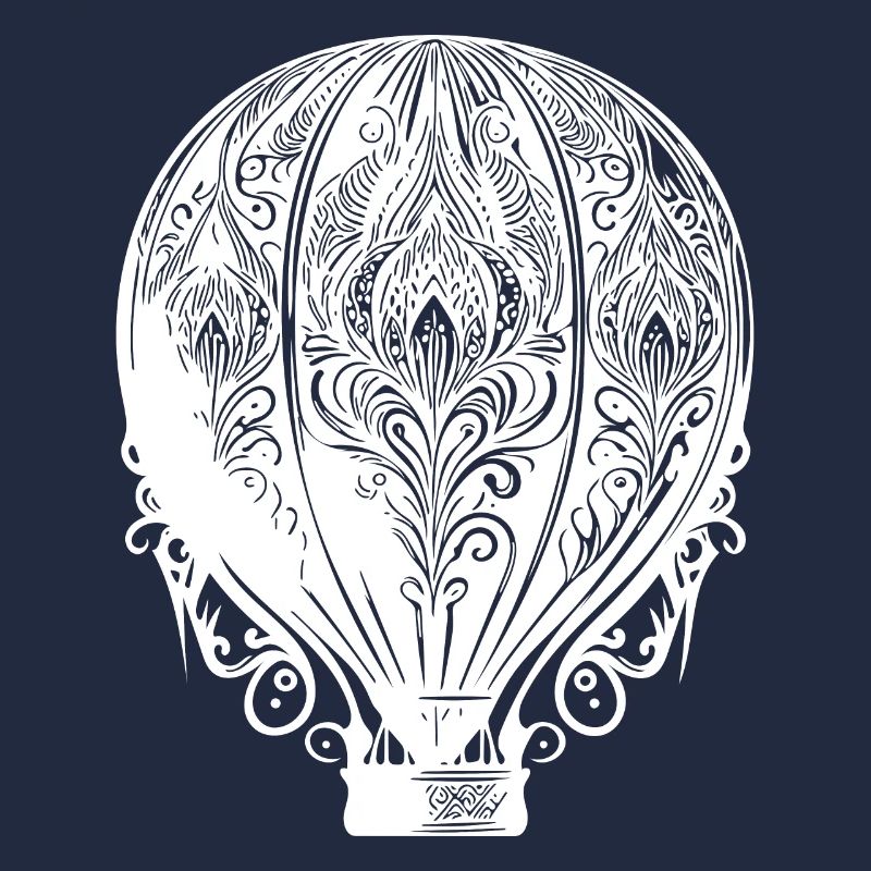 Conception de ventilateur de montgolfière vintage