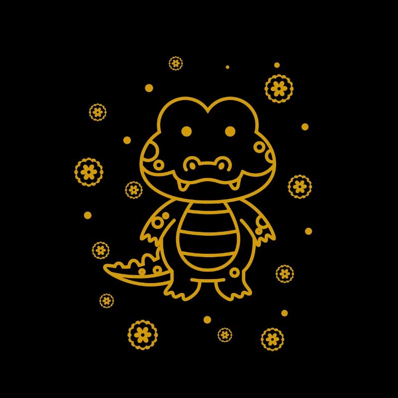 funny little crocodile