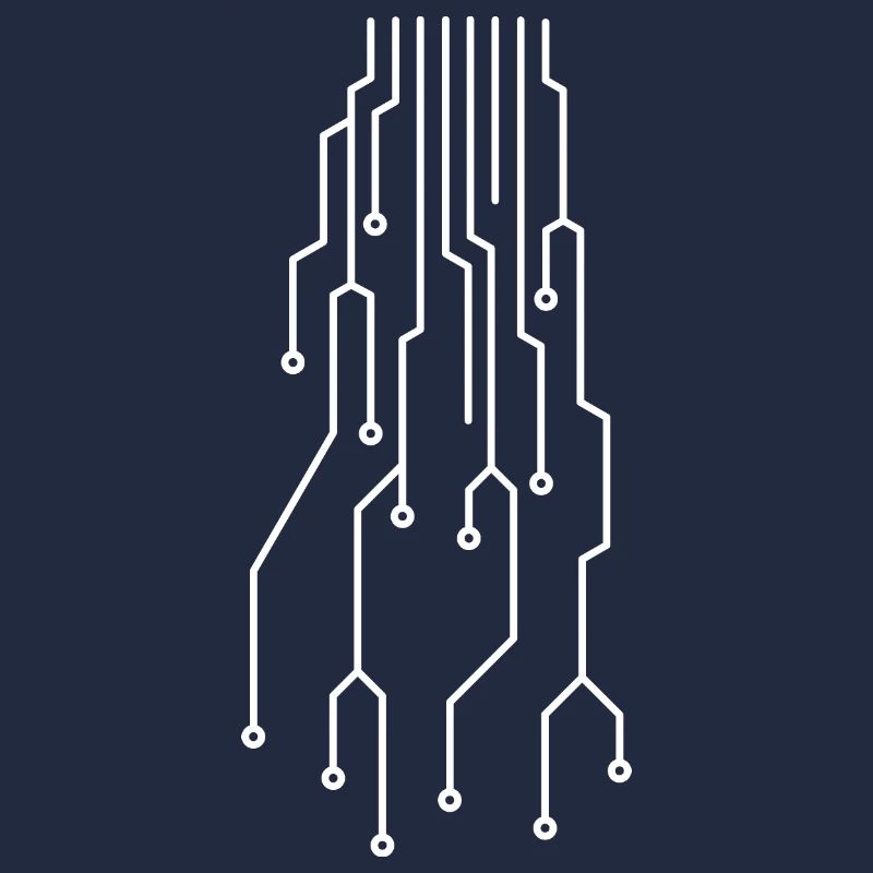 Futuristic computer circuit board