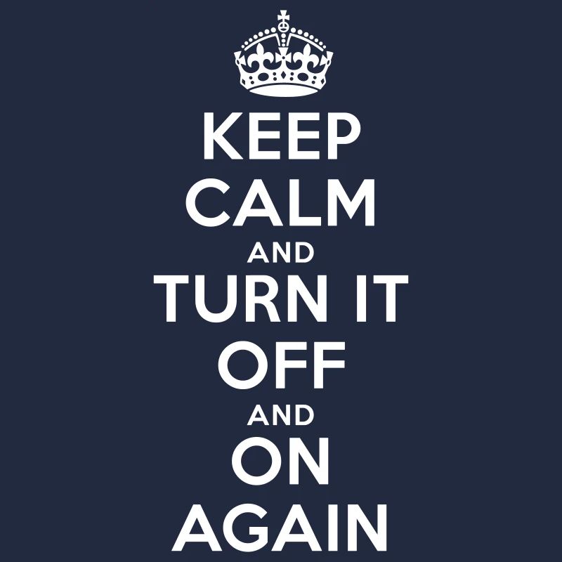 Keep Calm – Turn it Off Nerd Admin Design