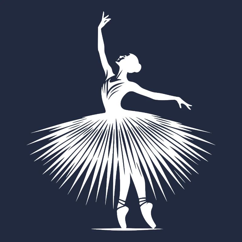 Dancing elegance in perfect ballerina pose