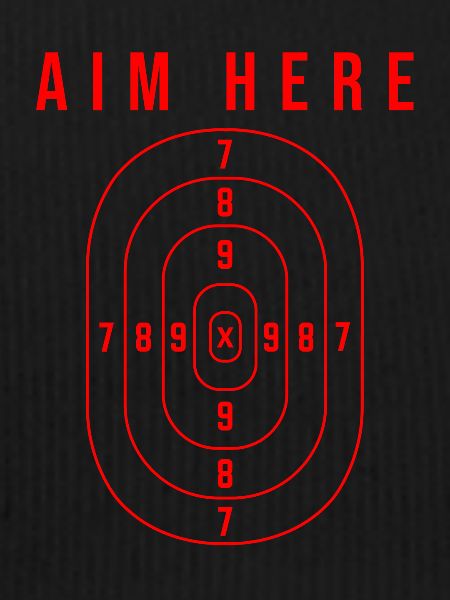 Aim Here - Shooting Range Target