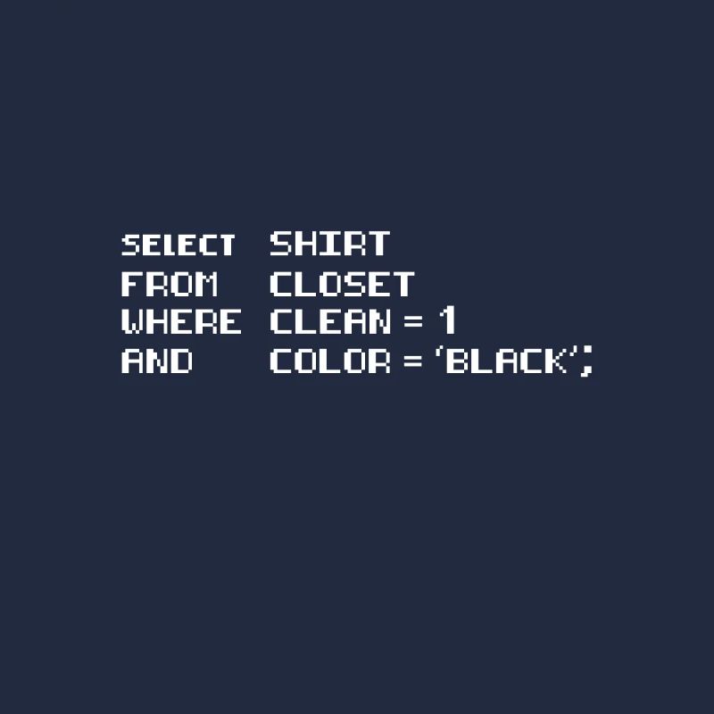 Select Shirt from Closet Programming Coding Dad