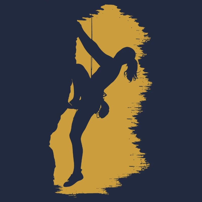 kletternde mädchen kletterer ein roccher