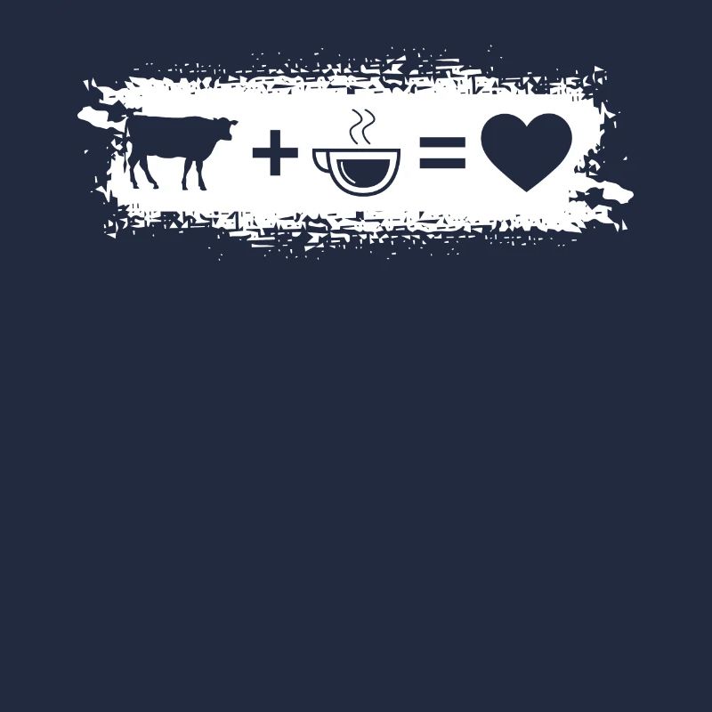 Grunge Rectangle - Heart - Coffee - Cow -
