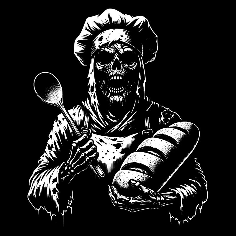Zombie as Baker - creepy horror baker