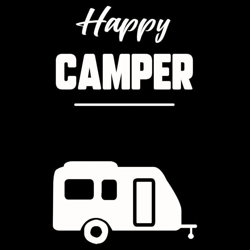 Glücklicher Camper
