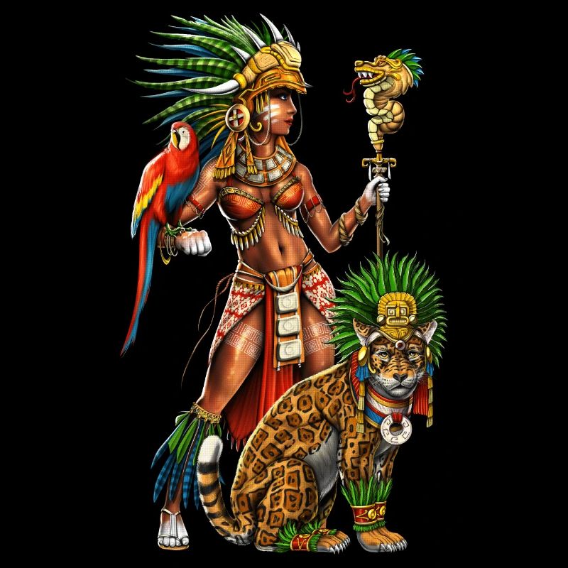 Aztekische Jaguar Kriegerin