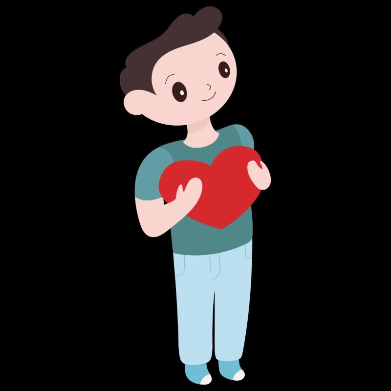 Boy with heart