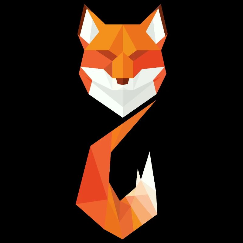 Moderner geometrischer Fuchs