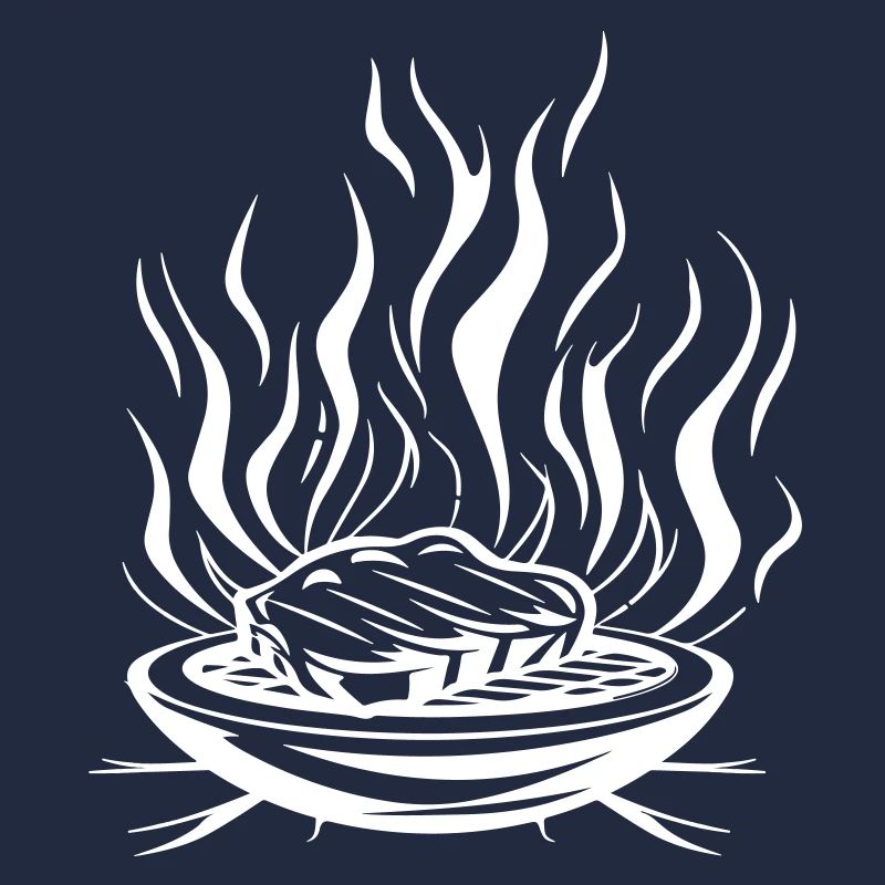 Grill Flame Meat Bbq