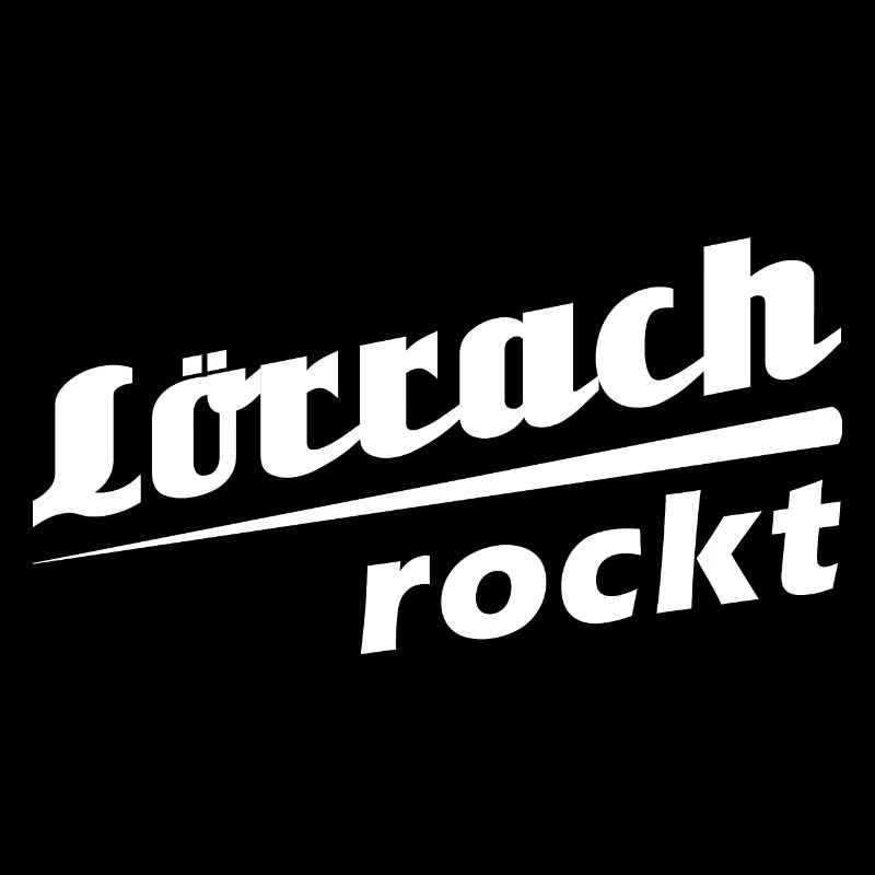 Lörrach rockt - Textdesign mit Stadtnamen