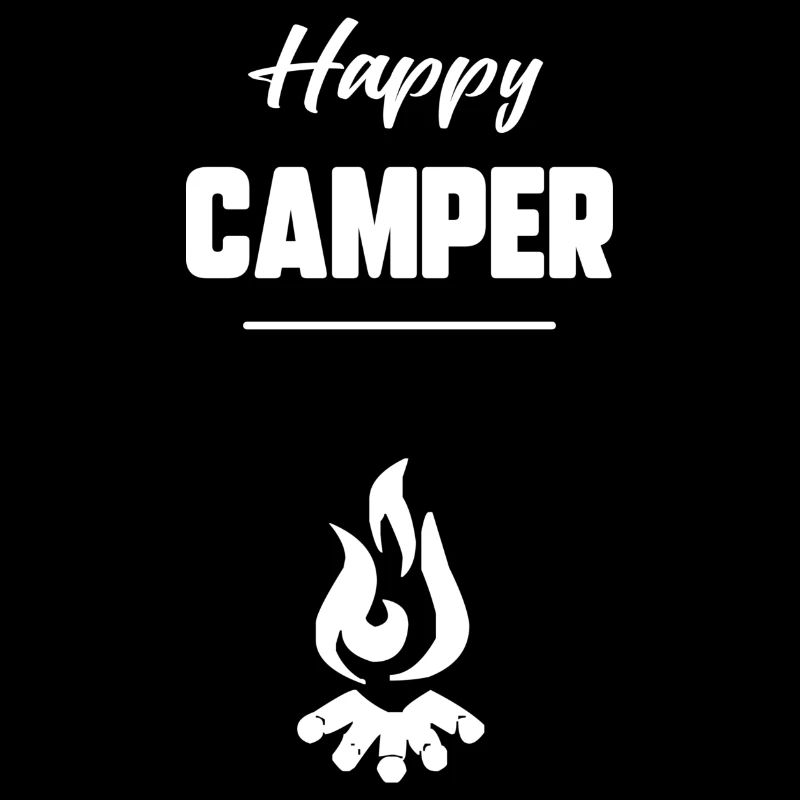 Glücklicher Camper